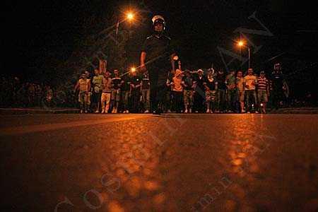 suporterii se indreapta spre centrul orasului